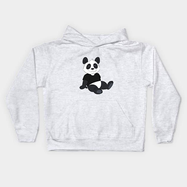 Cute Panda Kids Hoodie by Band of The Pand